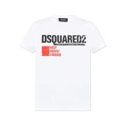 T-Shirt Dsquared2 , White , Heren