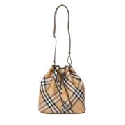 Vintage Check Bucket Tas Beige Burberry , Multicolor , Dames