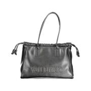 Zwarte polyethyleen schoudertas met binnenzak en logo Valentino by Mar...