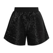 Dierenprint shorts Emporio Armani EA7 , Black , Dames