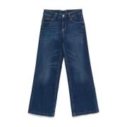 Indigo Blauw Elastische Taille Jeans Liu Jo , Blue , Dames