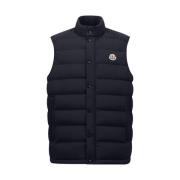 Navy Donzen Vest met Rits Moncler , Blue , Heren