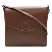 Pre-owned Leather shoulder-bags Hermès Vintage , Brown , Dames