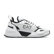 Sportschoenen met logo Emporio Armani EA7 , White , Heren