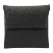 Pre-owned Leather wallets Hermès Vintage , Black , Dames