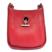 Pre-owned Leather crossbody-bags Hermès Vintage , Red , Dames