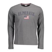 Grijs Katoenen Heren T-shirt U.s. Polo Assn. , Gray , Heren