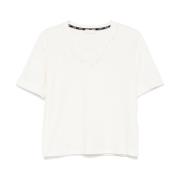 MultiColour V-hals T-shirts en Polos Liu Jo , White , Dames