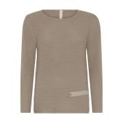 Jumper met ritseffect Skovhuus , Beige , Dames