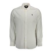 Klassiek Wit Katoenen Overhemd voor Mannen U.s. Polo Assn. , White , H...