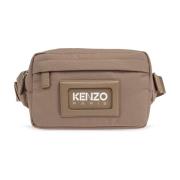 Schoudertas met logo Kenzo , Beige , Heren