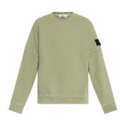 Sweatshirt met logo Stone Island , Green , Heren