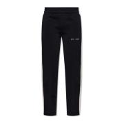 Sweatpants met logo Palm Angels , Black , Heren