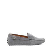 Grijze Platte Schoenen Amandel Teen Rubber Tod's , Gray , Dames