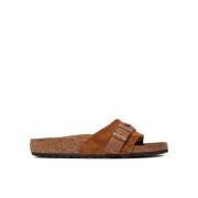 Gevlochten Mink Sandaal Birkenstock , Brown , Dames