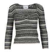 Linnen Katoen Gebreide Top Isabel Marant Étoile , Gray , Dames