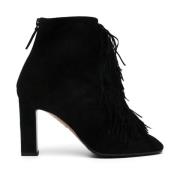 Zwarte Laarzen voor Stijlvolle Outfits Aquazzura , Black , Dames