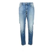 Casual Denim Jeans met Canapa Mix Diesel , Blue , Heren