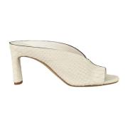 Leren Sandaal DEL Carlo , White , Dames