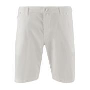 Stijlvolle Casual Shorts voor Mannen Jacob Cohën , White , Heren