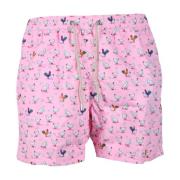 Polyester Boxer Zwemkleding MC2 Saint Barth , Pink , Heren