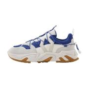 Blauw Witte Trail Sneakers Vibram Zool Mikakus Barcelona , Multicolor ...