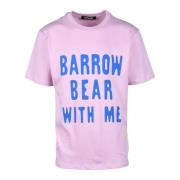 Katoenen T-shirt Barrow , Pink , Heren