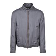 Wol Zijde Jas Herno , Gray , Heren