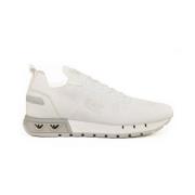 Stijlvolle Sneakers met Rubberen Zool Emporio Armani EA7 , White , Her...