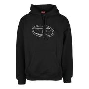 Sweatshirt Diesel , Black , Heren