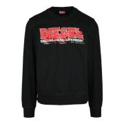 Sweatshirt Diesel , Black , Heren