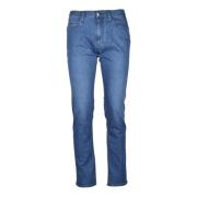 Stijlvolle Jeans met Katoen en Elastaan Emporio Armani , Blue , Heren