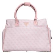 Handtas van Kunstleer met Vakken Guess , Pink , Dames