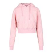 Katoenmix Stijlvol Sweatshirt Guess , Pink , Dames