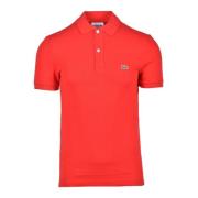 Katoenen Polo Shirt Lacoste , Red , Heren