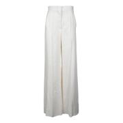 Linnen Broek Max Mara , White , Dames