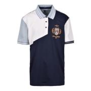 Militaire Stijl Katoenen Polo Aeronautica Militare , Blue , Heren