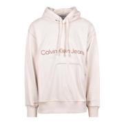 Katoenen Sweatshirt Calvin Klein Jeans , Beige , Heren