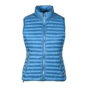 Puffer Vest met Nylon Shell Colmar , Blue , Dames