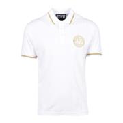 Katoenen Polo Shirt Versace Jeans Couture , White , Heren