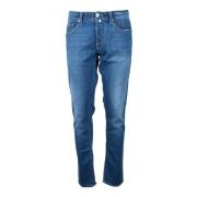 Slim Fit Katoenmix Jeans Tramarossa , Blue , Heren