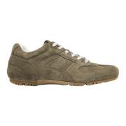 Tb.56 Suède Khaki Leren Sneakers Alohas , Green , Dames