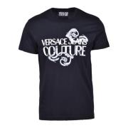 Tshirt Versace Jeans Couture , Black , Heren