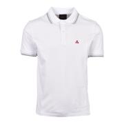 Katoen Elastaan Polo Shirt Peuterey , White , Heren