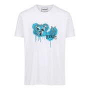 Klassiek wit regular fit wit katoenen jersey t-shirt Iceberg , White ,...