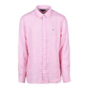 Linnen Overhemd Tommy Hilfiger , Pink , Heren