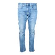 Katoenmix Slim Fit Jeans Tommy Jeans , Blue , Heren