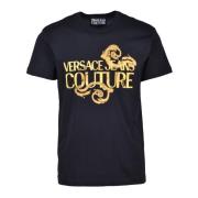 Tshirt Versace Jeans Couture , Black , Heren