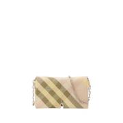 Roze Mini Portemonnee Op Ketting Burberry , Multicolor , Dames