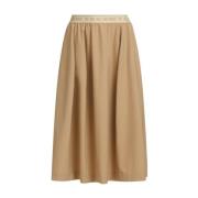 Elegante Witte Wollen Rok Marni , Beige , Dames